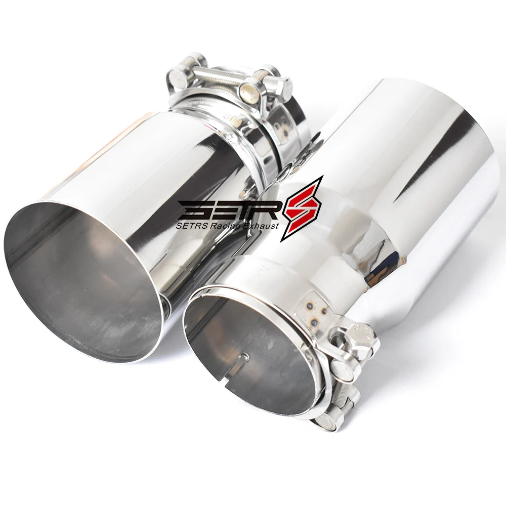 Stainless Steel Universal Exhaust System End pipe Car Exhaust Pipe Single Straight Muffler Tip 1 PC For Mitsubishi Mazad exhaust muffler tip exhaust trim pipe exhaust pipe muffler