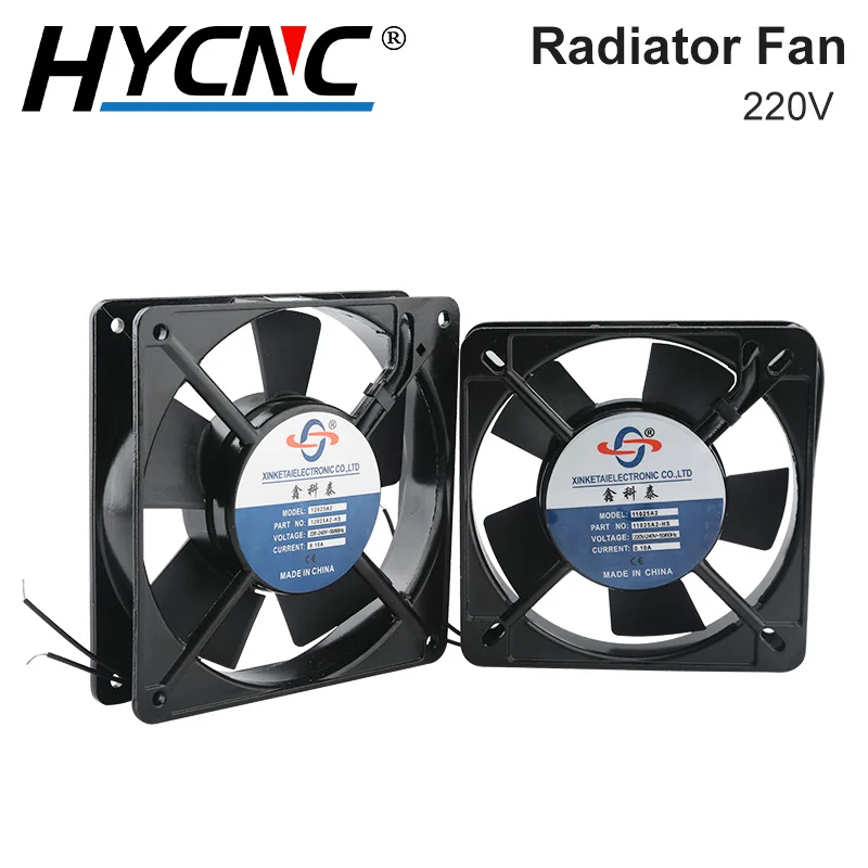 AC Cooling Fan 110mm 120mm PC Radiator Fan 220V 2-Wire Industrial Chassis Cooling Fan CNC Motor Cooling Machine Fan siheng motor factory ce certificate 110mm flange 220v 1 8kw 6nm ac servo motor driver for cnc machine