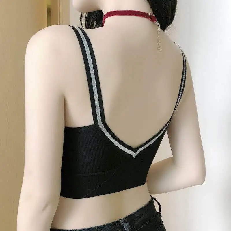 Women Tube Tops Seamless Bra Crop Top Female Wrapped Chest Sexy Lingerie Sports Top Wireless Underwear Low Back