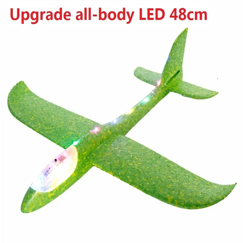 Foam Airplane Glider Hand Throwing Airplane Toy 48CM EPP Outdoor Launch Flight Mode Inertial Children's Toy Boy Gift