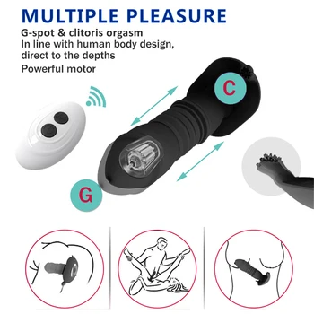 Thrusting Butt Plug Masturbator Sex Toys For Men Dildo Anal Vibrators Prostate Massgaer Sexy Toys For Adult 18 Women Gay Bdsm 3