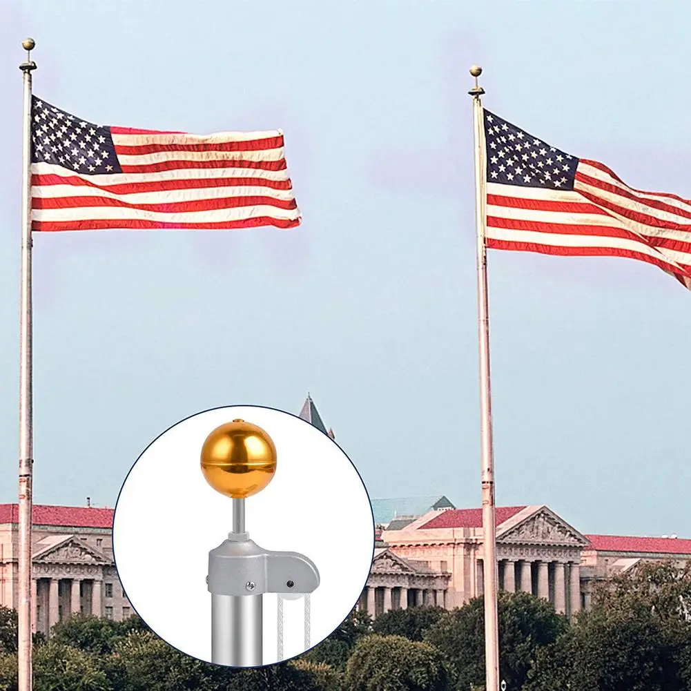 Flagpole Repair Parts Easy Install Metal Accessories For Flagpole Accessories flag pole attachments