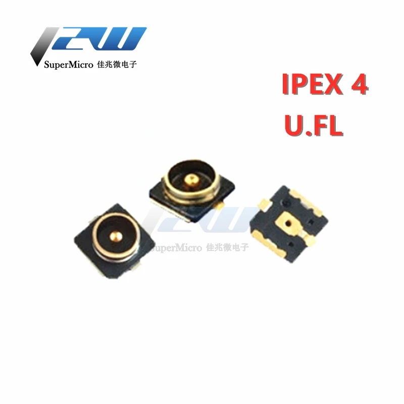 10 шт. IPX4/IPEX4 Поколение 4 патч Антенна База IPEX/U.FL SMT RF коаксиальный Wi-Fi коннектор