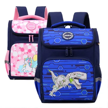 

Dinosaur Printing School Backpack Boys Orthopedic School Bags Gilr Cartoon Unicor Knapsack Children Primary School Kids Satchels