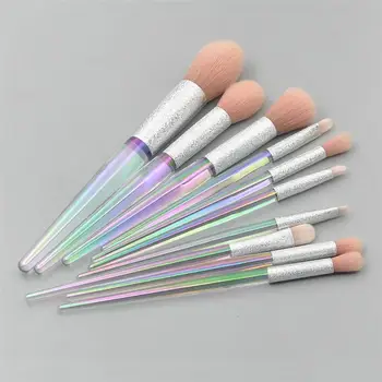 

10pcs In 1 Set Cosmetic Brushes Elegant Makeup Brushes Set Cone Shape Handle Soft Hair Power Eye Brushes Makeup Tools Set