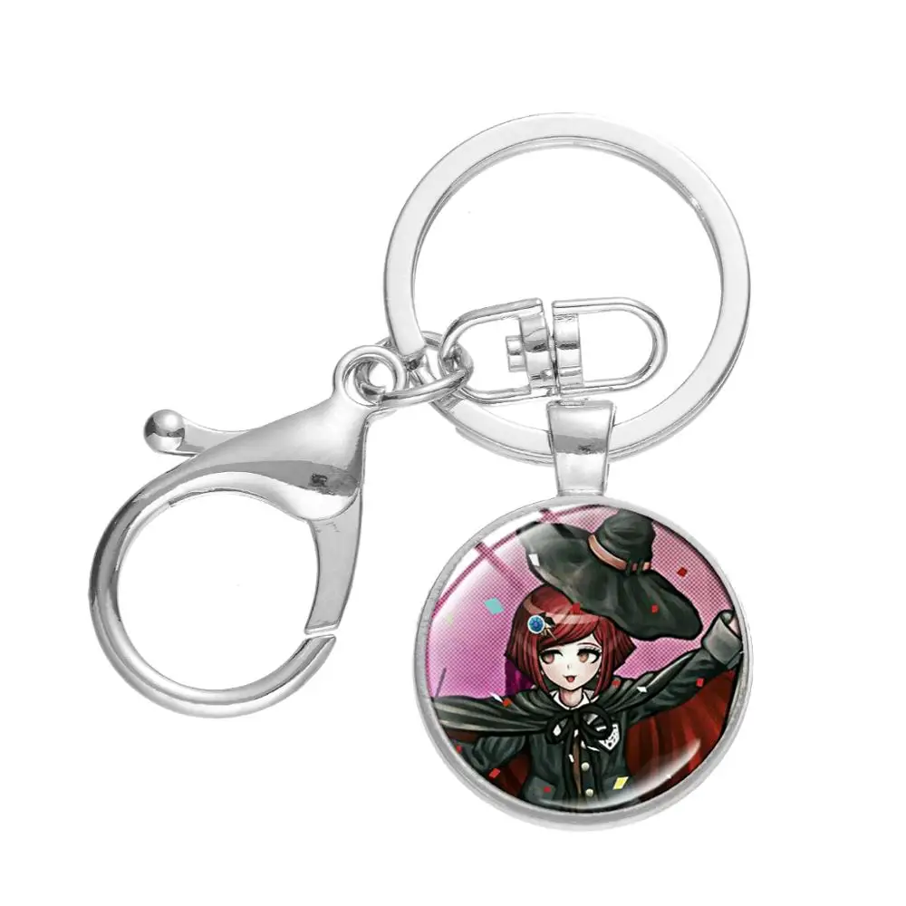 SONGDA Горячая Аниме игра Danganronpa V3: Killing Harmony брелок фигурки в стиле Косплей стеклянный круглый висячий кулон брелок сумка орнамент - Цвет: Style 11
