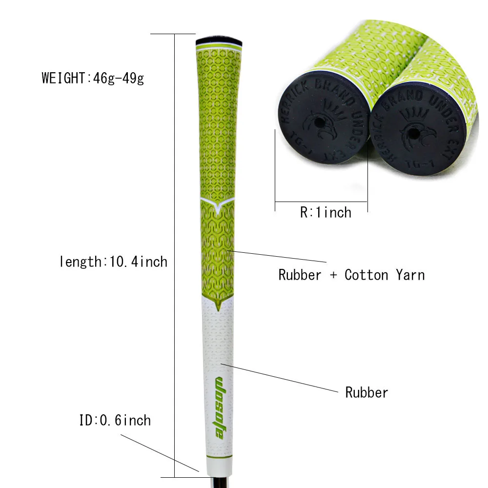 Клюшка для гольфа железная ручка стандартный шнур резина 10 шт. Высокое качество Профессиональный Мягкий Серый Зеленый Черный Оранжевый Белый Красный