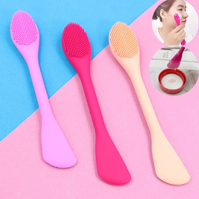 Silicone Face Cleansing Brush Mixing Brush Facial Cleanser Pore Cleaner Exfoliator Face Scrub Washing Brush Skin Care Tool