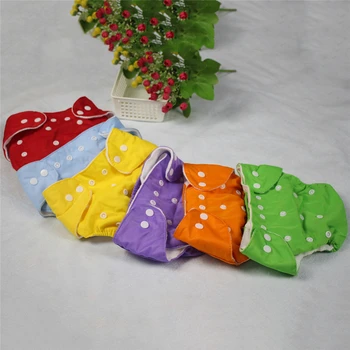 

6PCS Baby Diapers Washable Reusable Nappies Cloth Diaper Waterproof Baby Newborn Version Diaper Nappy
