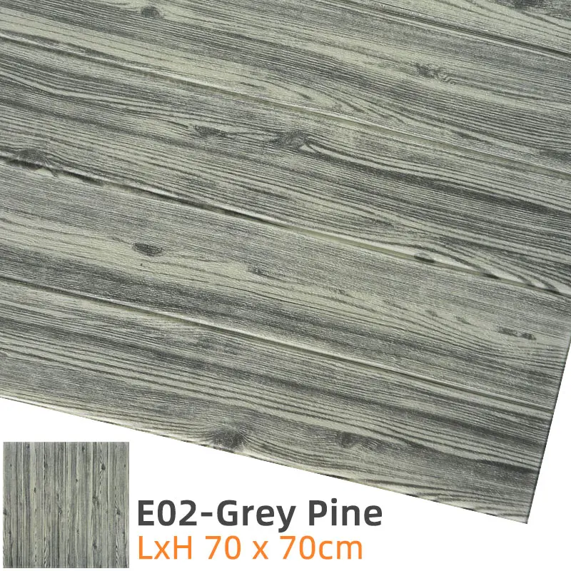 E02-Grey Pine Kaguyahime 3D водонепроницаемые обои кирпич DIY самоклеющиеся наклейки s Декор домашний стикер для кухни для детской комнаты мраморные обои - Цвет: E02-Grey Pine