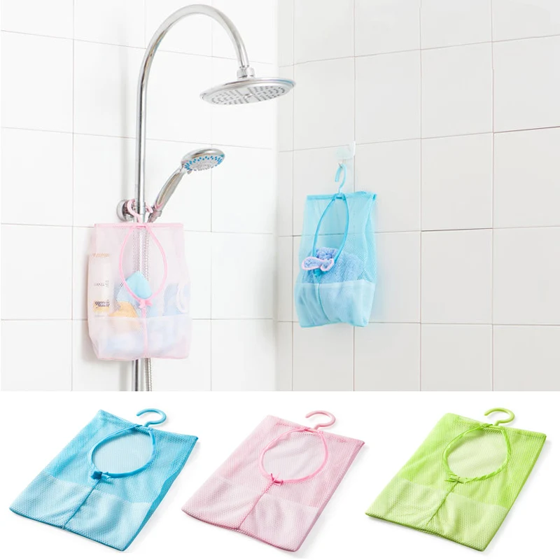 Multifunctional Hanging Mesh Bagsbaby Bath Toy Storage Bathroom Hook Drying Rack Net Newborns Baby Care Essentials Toys Baskets | Игрушки и