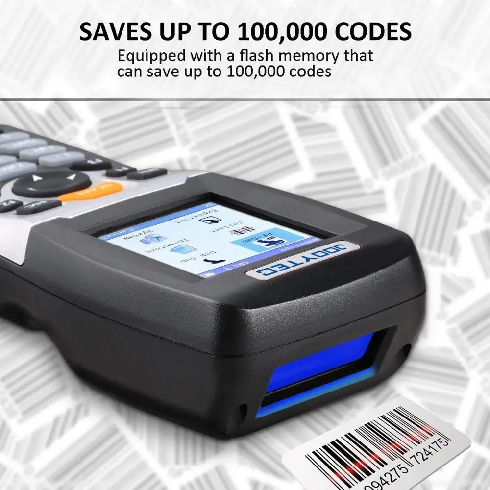 2 4G Wireless Barcode Scanner and Collector Portable Data Collector Terminal Inventory Device USB Barcode Scanner 4