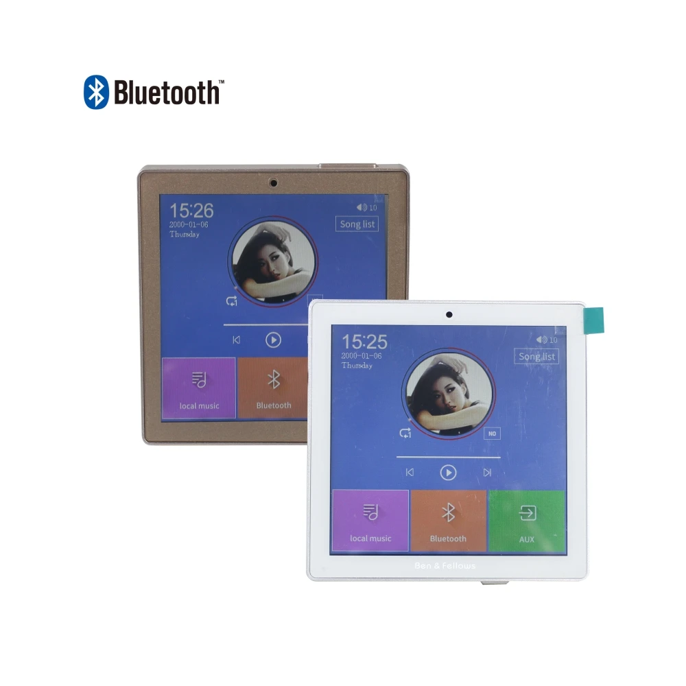 Bluetooth 2/4 канал 25 Вт сенсорный экран pa домашняя аудио фоновая музыкальная система в настенный усилитель, поддержка 2-8 динамиков