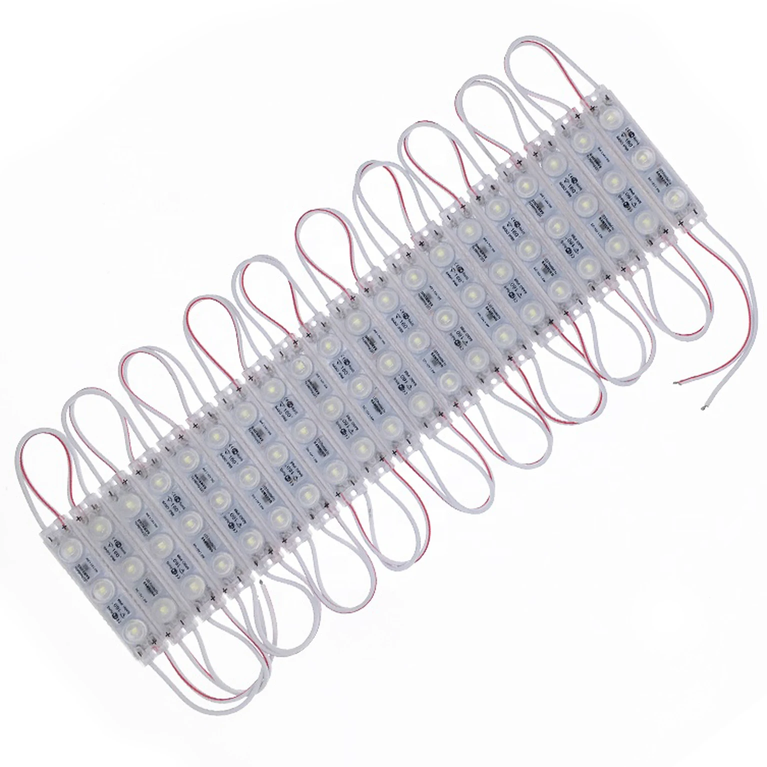12v 1.5w abs backlight modul led light box sign lens smd 2835 led module 20pcs
