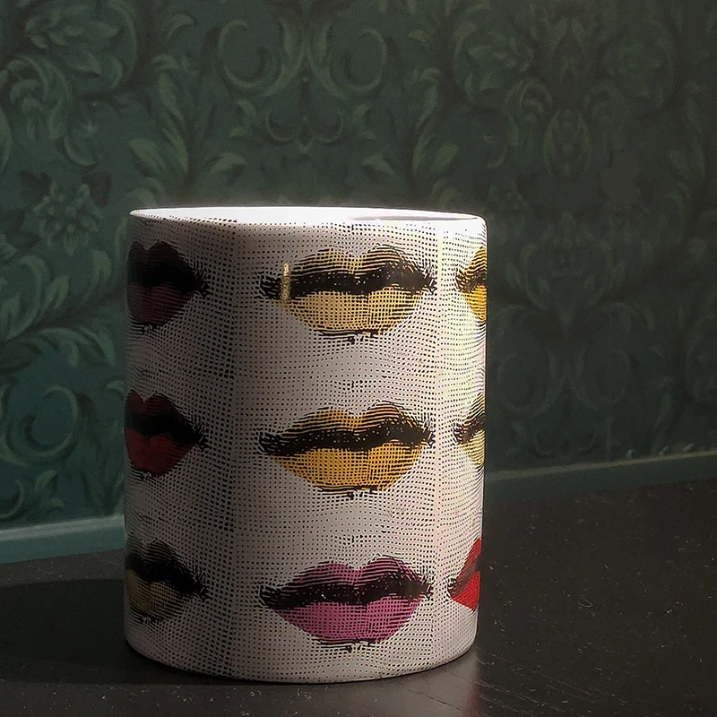 Двухсторонний подсвечник Fornasetti, канделябр, украшение для дома, изысканный керамический кувшин, чашка, цветочные горшки