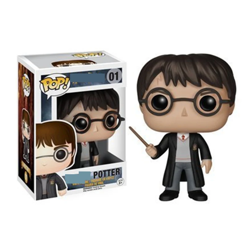 Funko pop официальный Поттер Снейп рубеус Луна Добби Рон Уизли фигурки фигурка поп Коллекционная модель игрушки рождественские подарки - Цвет: with box 01