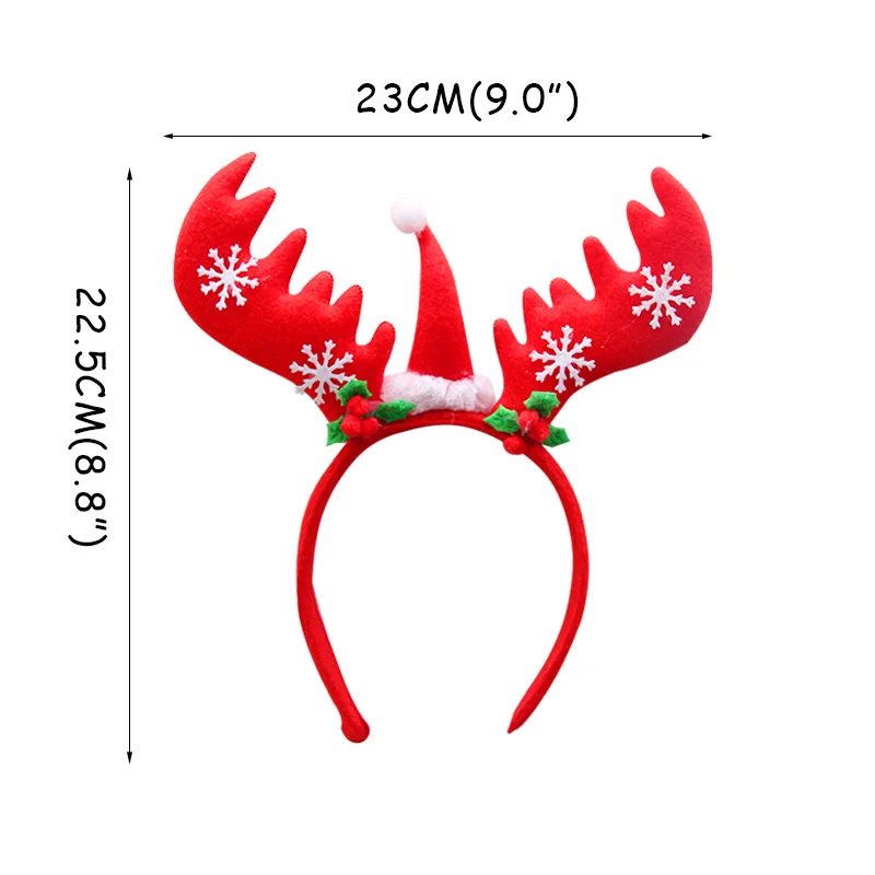 1pcs headband K Реквизит для фотостудии Рождественские украшения рога маска Счастливого Рождества фотостудия счастливого Нового года вечерние поставки Kerst Декор - Цвет: 1pcs headband K