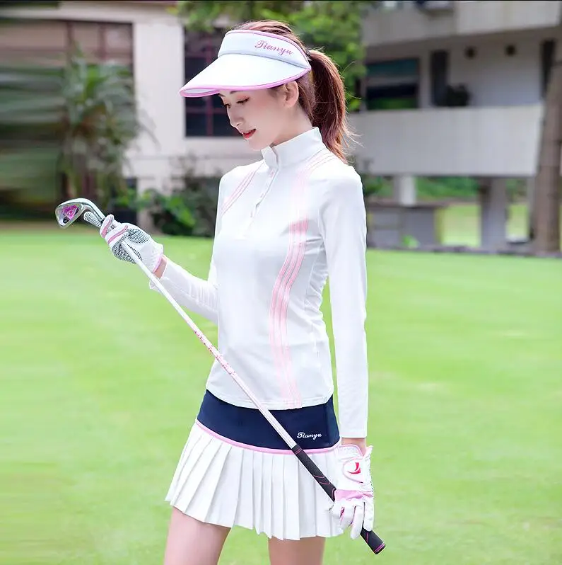 Новая Осенняя Женская юбка для гольфа летняя тонкая мини-юбка-брюки спортивного типа Женская плиссированная юбка для гольфа с поясом
