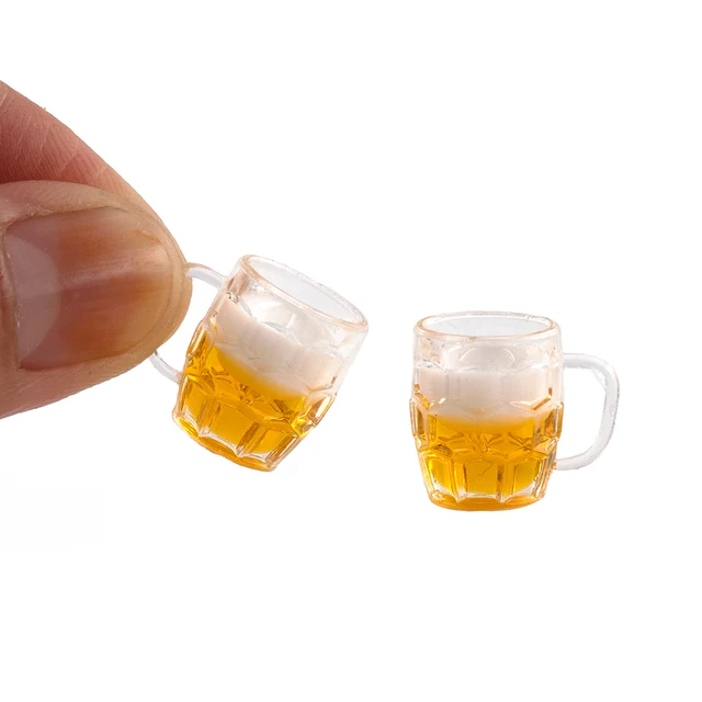 1/12 Dollhouse Miniature Beer Mug Mini Lemon Cup Drinks Toy for ob11 bjd  Blythe Decoration Doll House accessories 4