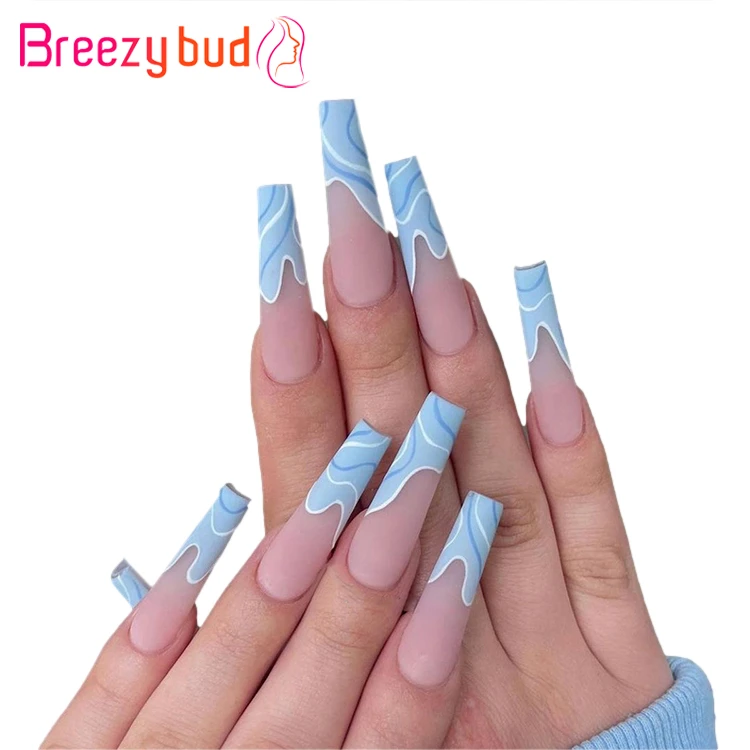 女性用の取り外し可能なネイルチップ ネイルアート用の長いフレンチプレス 24ユニット False Nails Aliexpress 女性用の取り外し可能なネイルチップ ネイルアート用の長いフレンチプレス 24ユニット False Nails Aliexpress