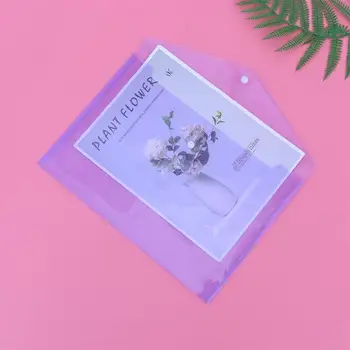 

12pcs A4 Plastic Button Document Bag File Pockets File Organizers File Folder for Home Office School