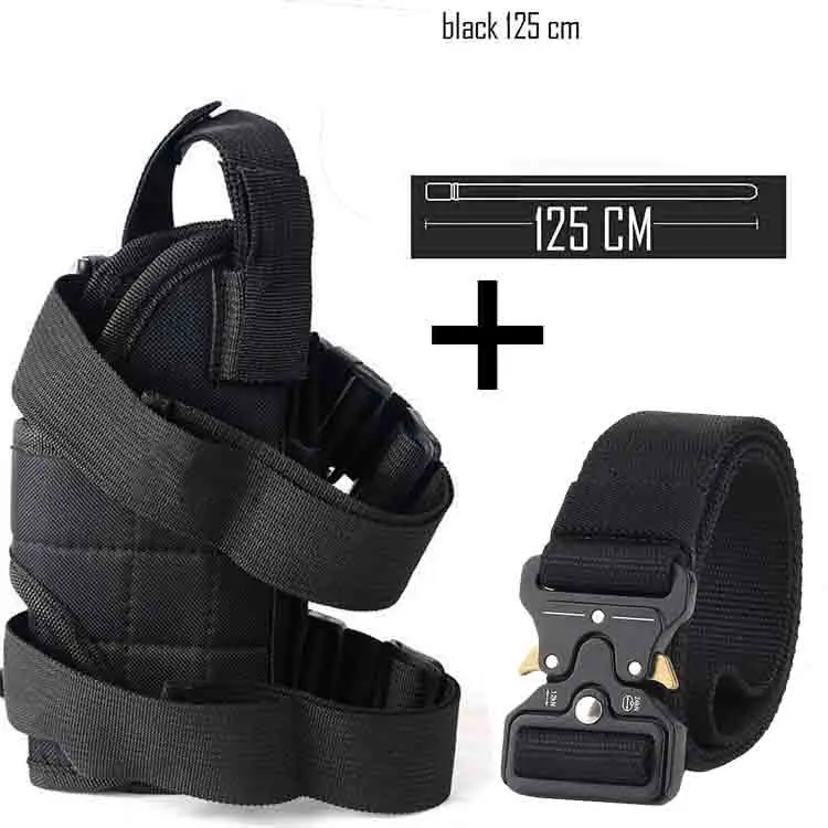 black belt holster Тактические Кобуры универсальные Molle 25 круглый 12GA 12 Калибр патроны снарядов Перезагрузка Журнал Сумки военный Molle сумка с поясом на бедра и талию - Цвет: black belt holster