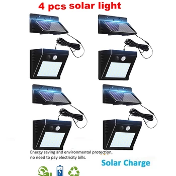 

2/4pcs 100/56/30 LED Solar light Solar Power PIR Motion Sensor Wall Light Outdoor Waterproof Energy Saving Street Garden Securit