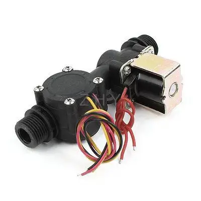 

1.75MPa 1-30L/Min 1/2PT Water Solenoid Valve Flow Sensor Assembly