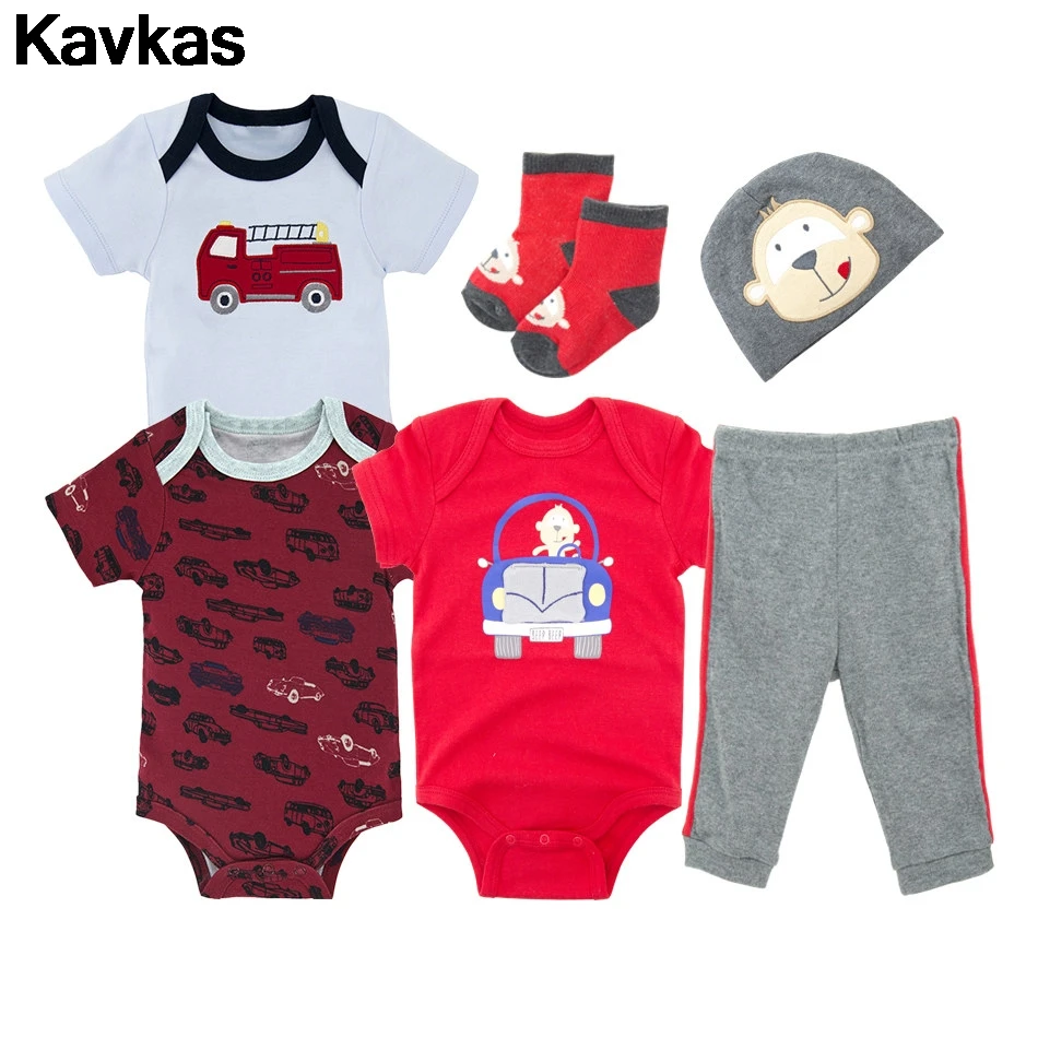 

Kavkas 2020 cartoon men and women baby set monkey cartoon car set trend pattern multiple colors baby gifts