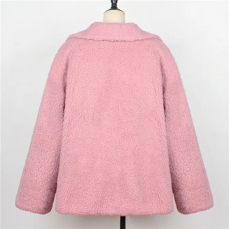 Womens Coats Winter Faux Fur Coat Casual Fashion Faux Fur Jacket Plus Size Shaggy Jacket