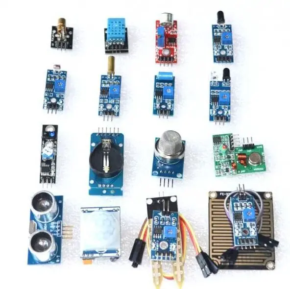 

Raspberry Pi 2nd Generation B-type Raspberry pi3 Ultrasonic Photosensitive Resistor Sound 16 Sensor Kit Ultrasound