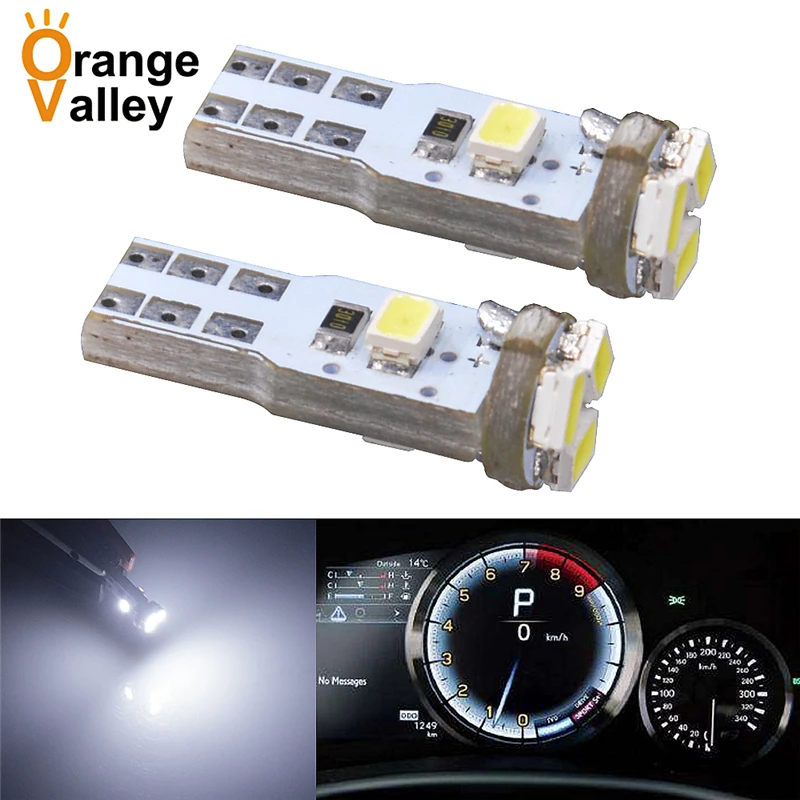 100 шт. высокое качество T5 светодиодный W1.2W 5 1206 SMD Авто DC 12V 3020 лампы с клиновидной