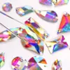 Resin All Shapes Crystal AB Resin Round Sew On Rhinestones Flatback Sew-on Rhinstone Crystal Sewing Rhinestone For Garment B3688 ► Photo 3/6