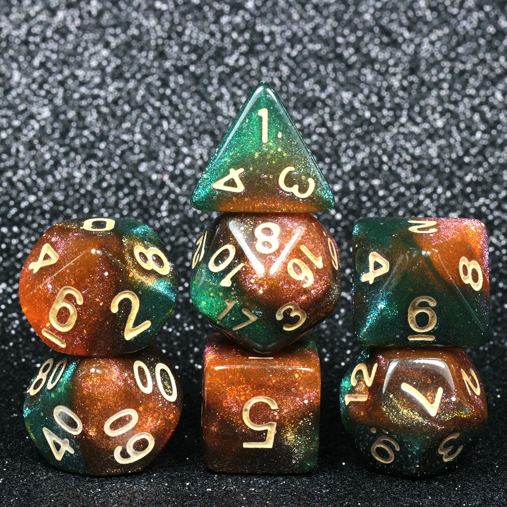 Carina Nebula Супер Вселенная Галактика игральные кости DND набор D4-D20 Подземелья и Драконы РПГ лучшие подарки 8 цветов на выбор игра в кости - Цвет: Carina Nebula