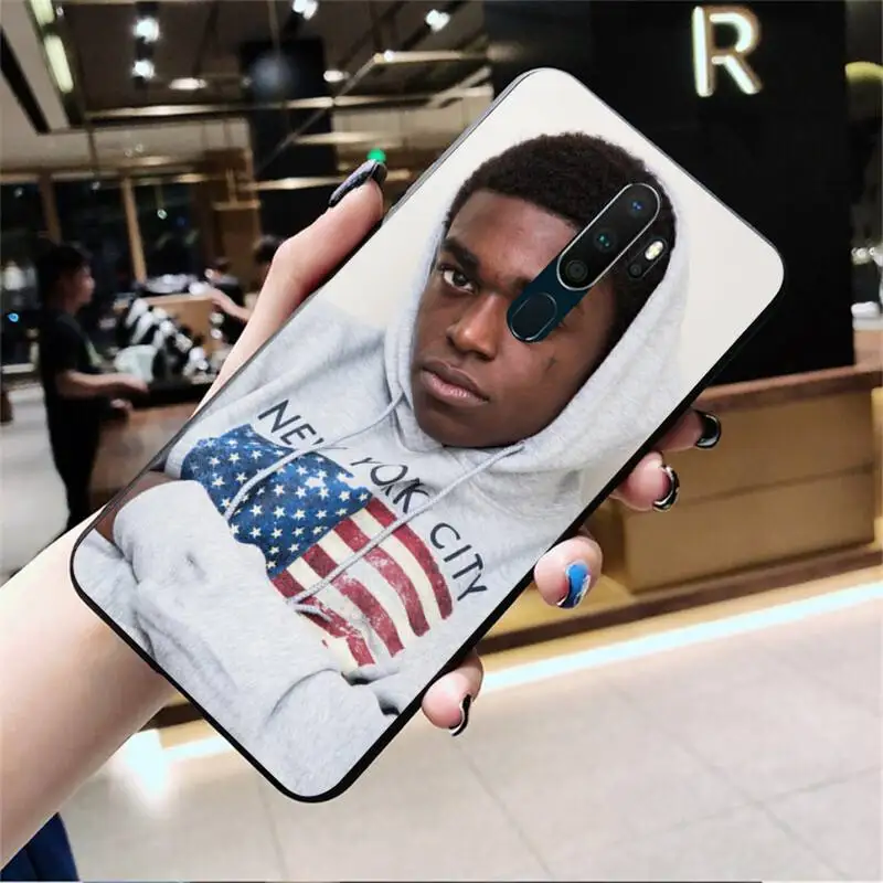 HPCHCJHM Kodak Black Rapper Black Soft Shell Phone Case Capa For Oppo A5 A9 2020 Reno2 z Renoace 3pro Realme5Pro