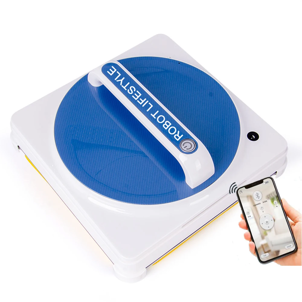  Anti-fallingAuto Glass Washingbuilt in detecting edge sensors APP control Window Cleaning Robot Mag