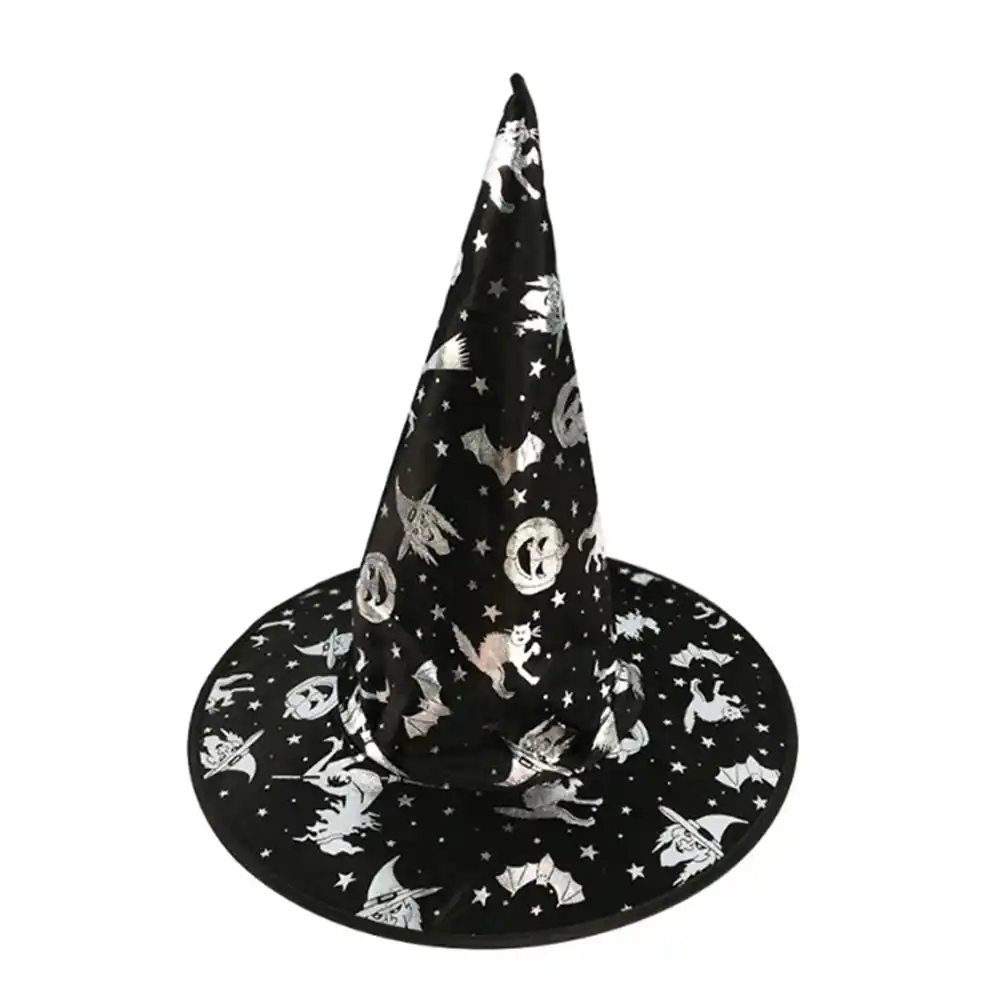 costume classic witch hat prop beautiful party wizard hat decor