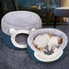 HOOPET-cama para gatos de felpa suave para cachorro, cojín para perros pequeños, nido para gatos, cama de dormir cálida para invierno, esterilla para mascotas, suministros ► Foto 2/6