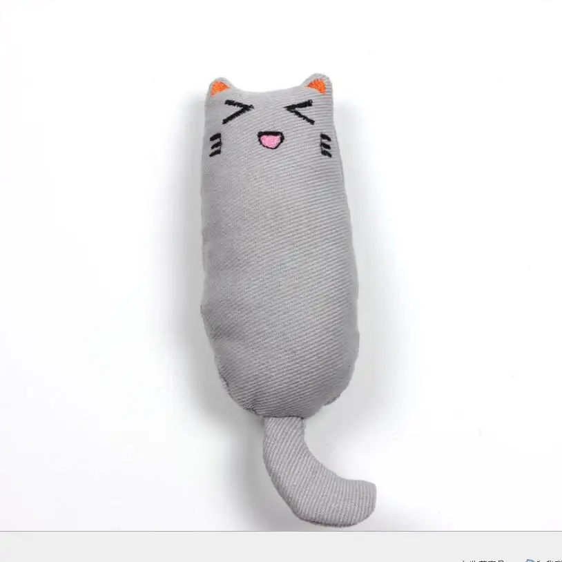 Кошка плюшевая игрушка Зубы шлифовальные игрушки для кошек Catnip смешной интерактивный питомец котенок Жевательная вокальная игрушка когти миниатюрные игрушки заполненные хлопок кошка мята