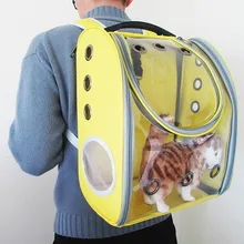 Наружная переносная сумка для собак, передняя сумка для собак, портативный дорожный рюкзак с двойным плечом, прозрачный рюкзак