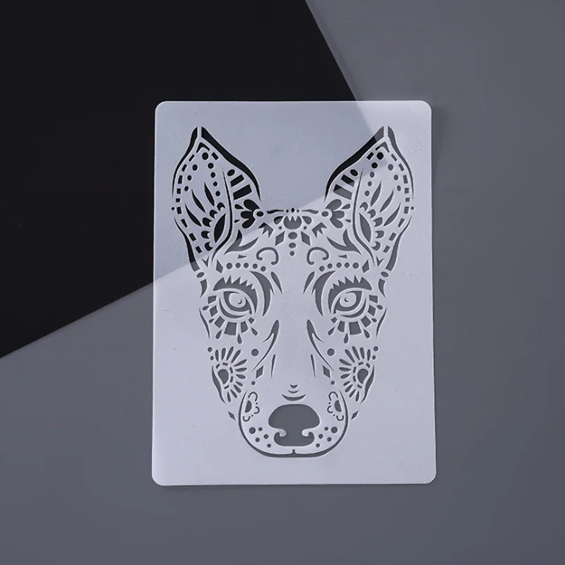 

Animal Head Stencils PaintingTemplate DIY Scrapbooking Photo Album Decorative Bullet Journal Stencils Drawing Template Reusable