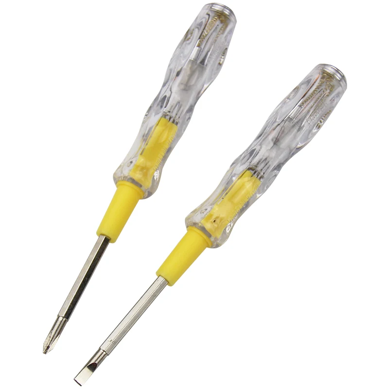 

Test Pen Portable Flat Screwdriver Electric Tool Utility Light Device Screw Driver Hand Tools LED Voltage