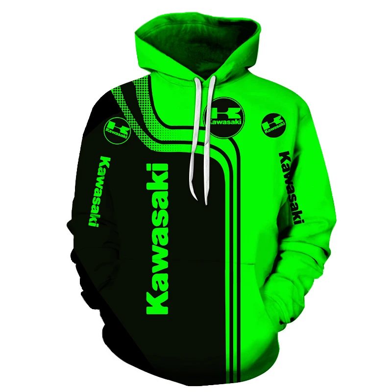 

Spring autumn new green men's hooded sweatshirt European American style 3D printed patch pockets long sleeve loose hoodie