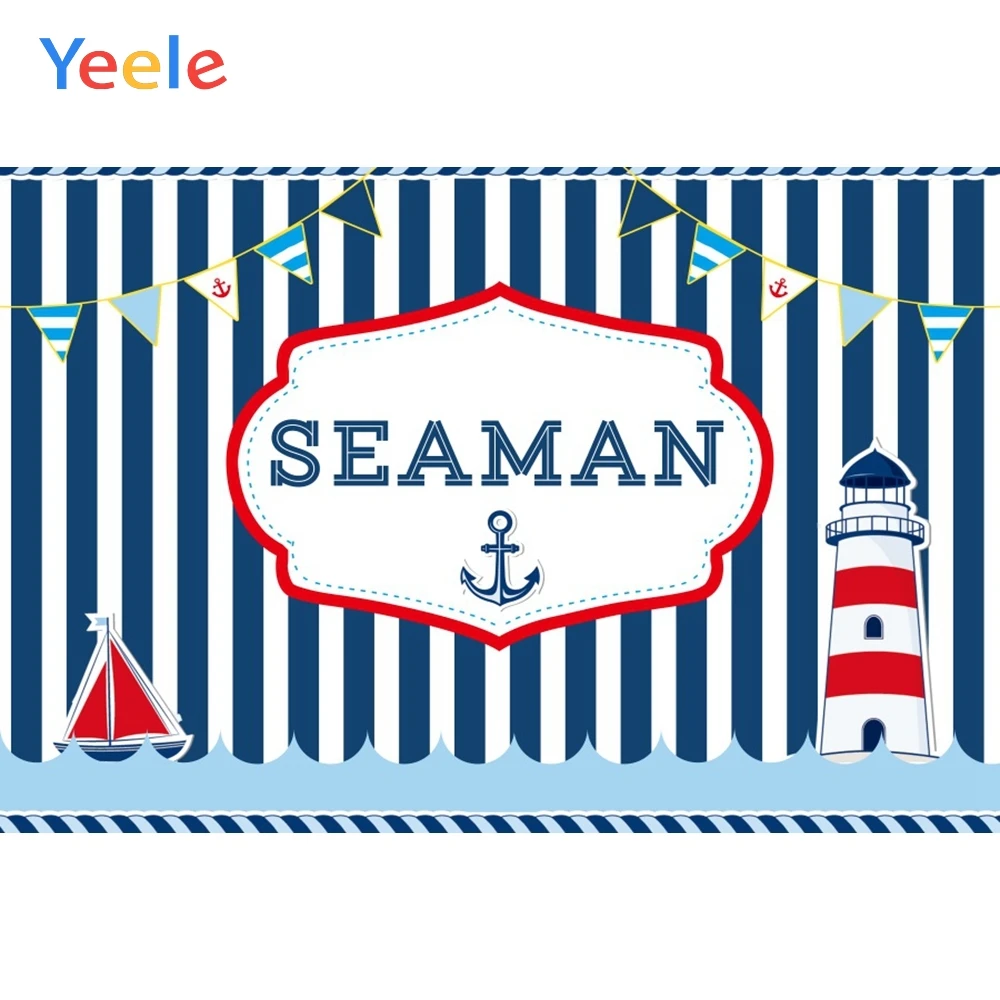 

Yeele Merchant Seaman Birthday Bathroom Wallpaper Photography Backdrop Personalized Photographic Background For Photo Studio