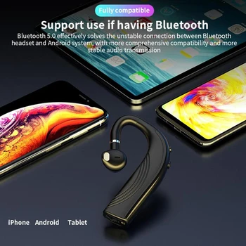 

Wireless Bluetooth 5.0 Earbuds Waterproof Ear Hook Headphone Sports Business Driver Sports Headset Hifi Sound Earphone