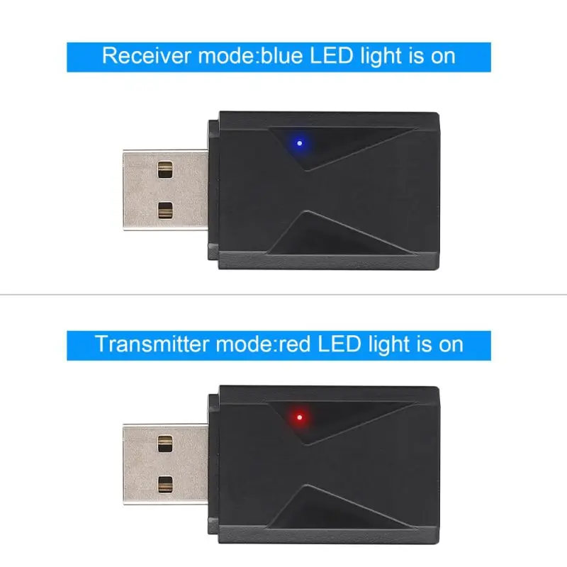 X01 USB 2 в 1 адаптер Bluetooth 5,0 аудио передатчик приемник 3,5 мм, AUX, разъем беспроводной адаптер для ТВ/автомобиля