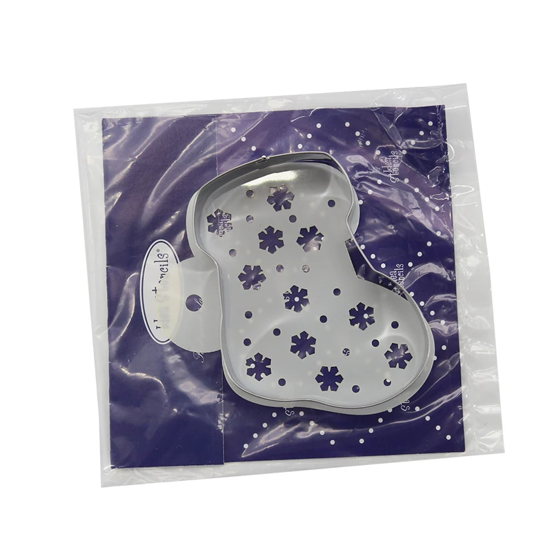 

Stainless Santa Claus Gift Sock Cookie Cake Christmas Cookies mold Baking Bakeware Pastry Accessories