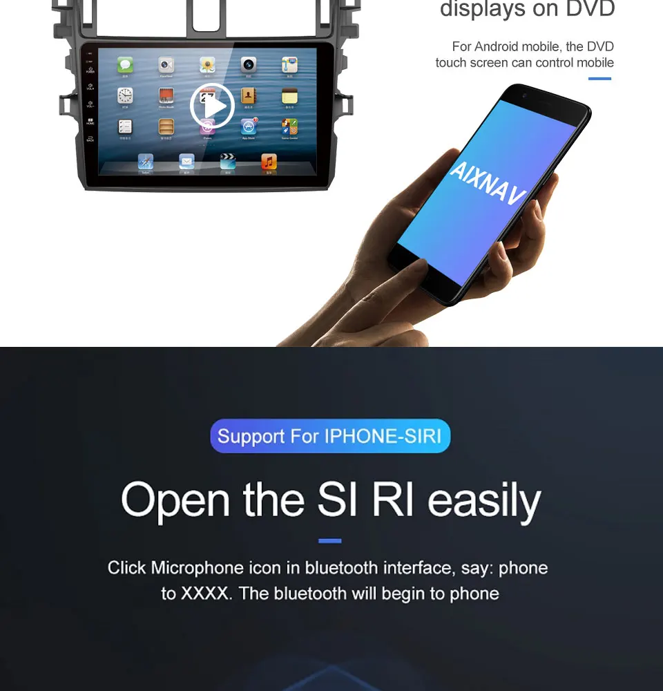 Excellent Car Multimedia Player GPS For Toyota Corolla Car Radio Navigation Android 5.1 4 Core 32G 2G DSP Auto Radio 2 Din FM parktronic 5