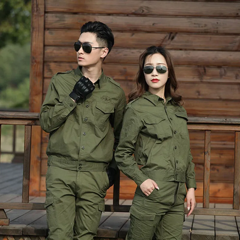 

Camouflage Army Uniform Combat Uniform Men Tactical cargo Pants Armygreen Men's Clothing Sets