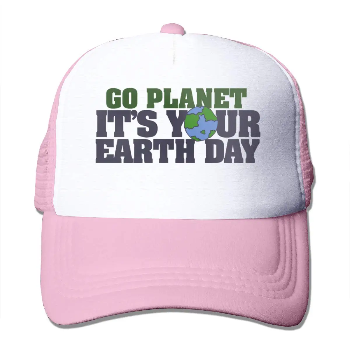 Go Planet It S Your Earth Day сетчатая Бейсболка унисекс Кепка в Стиле Дальнобойщика розового цвета